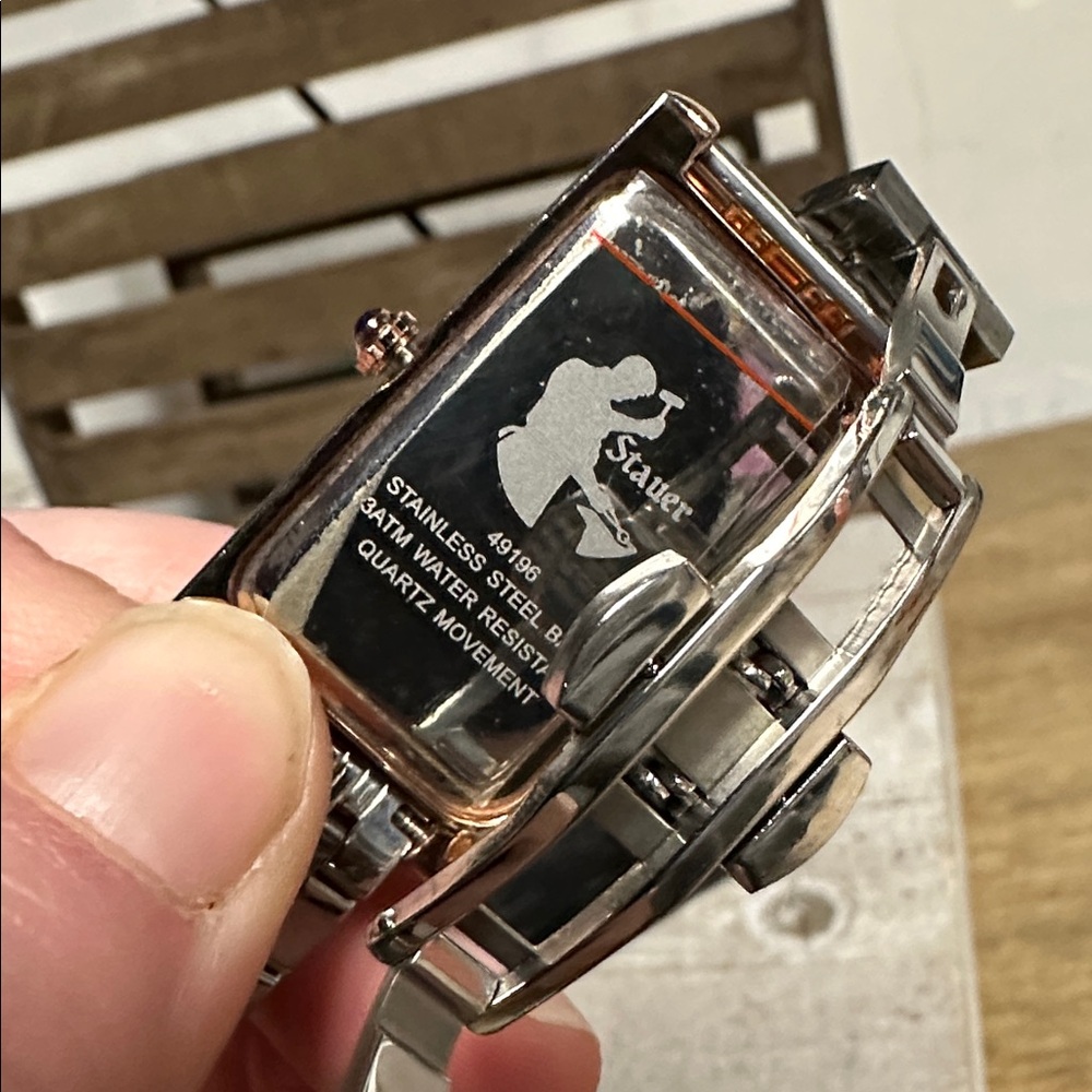 *Brand new battery* Stauer great shape Veronica gold silver rose gold watch - Picture 8 of 8